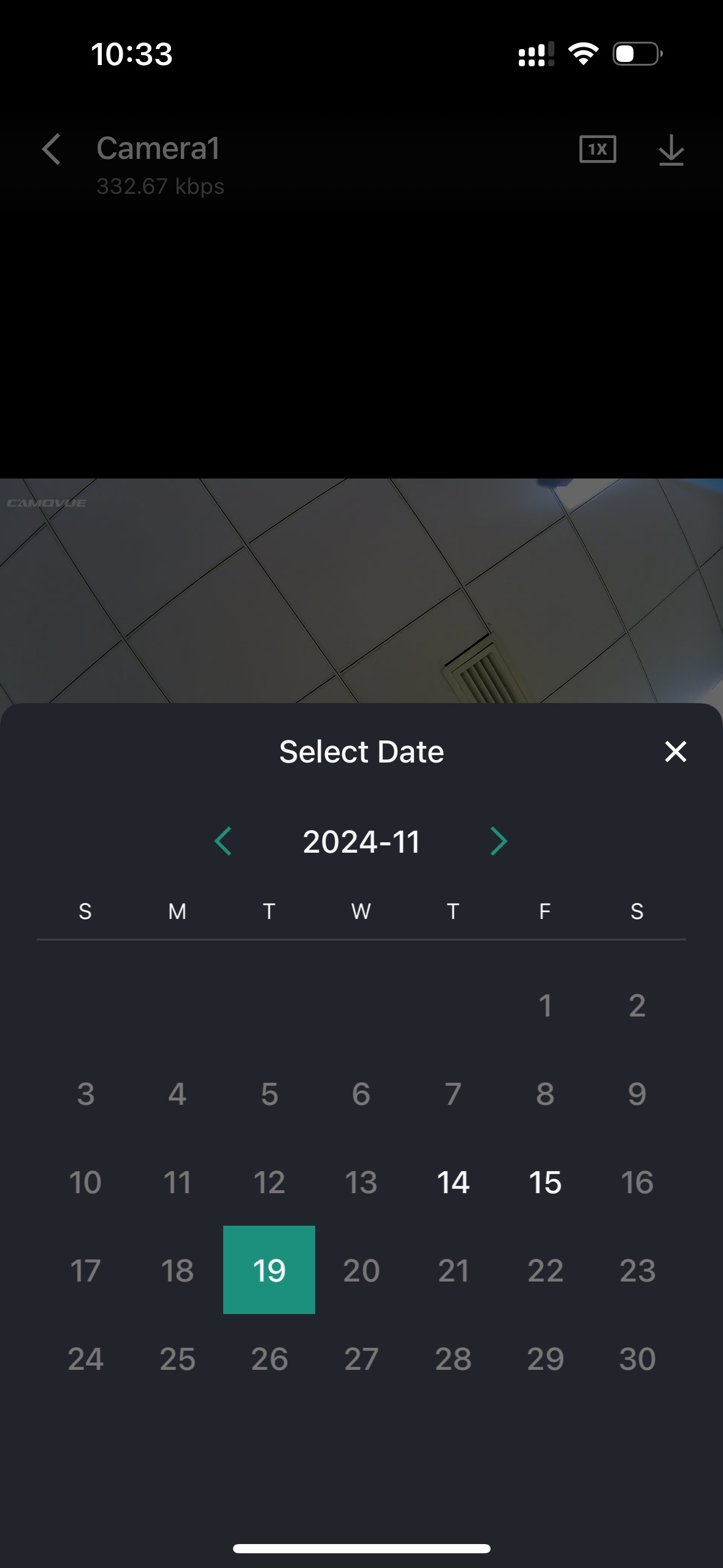 select date