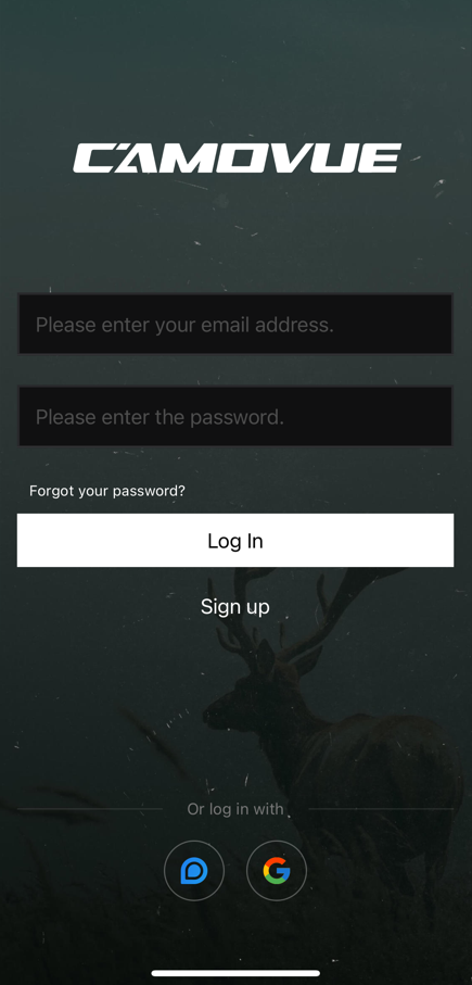App log in
