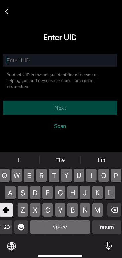 enter UID