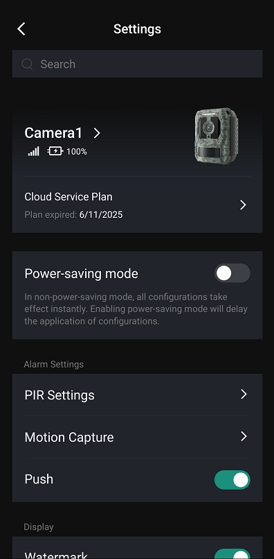 power saving mode