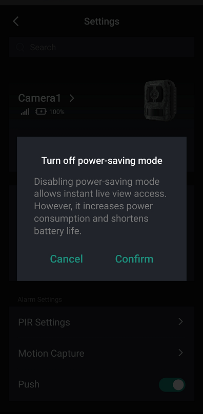 turn off