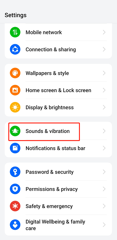 sounds and vibration