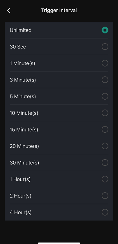 Trigger Interval