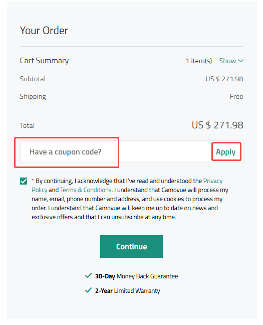 apply code