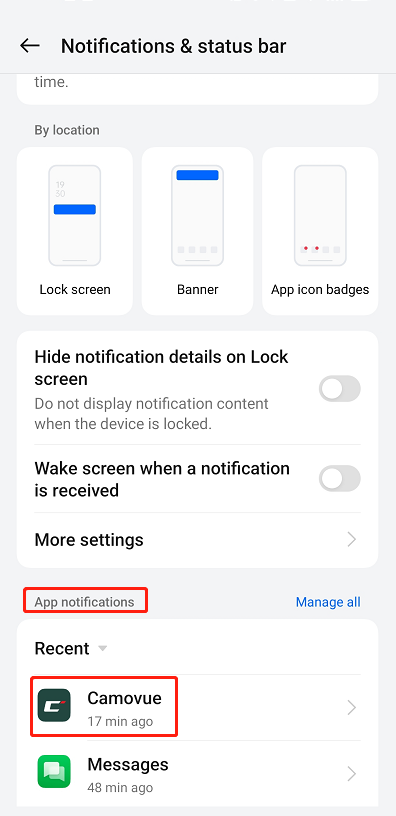 camovue app