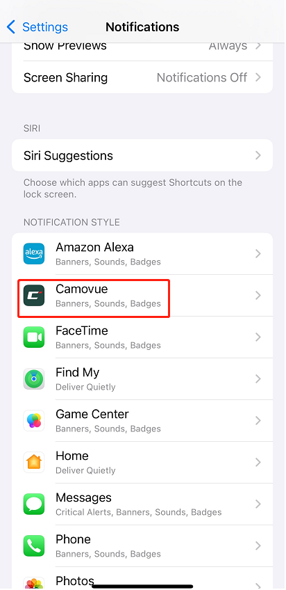 camovue app iphone