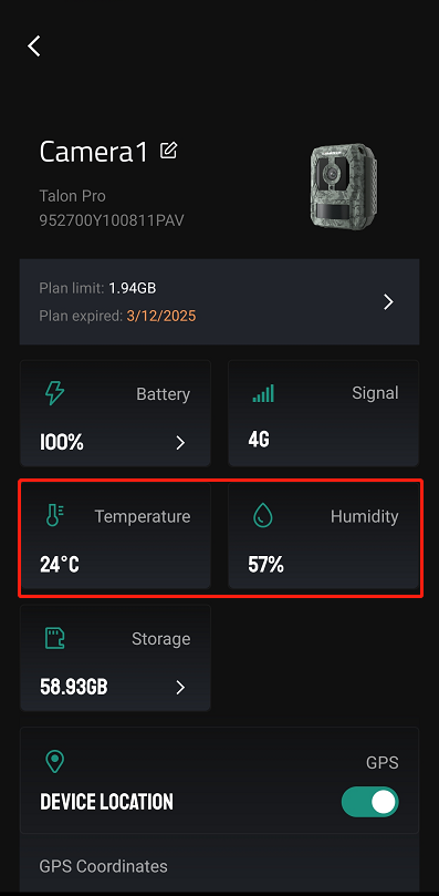 temperature and hudmity