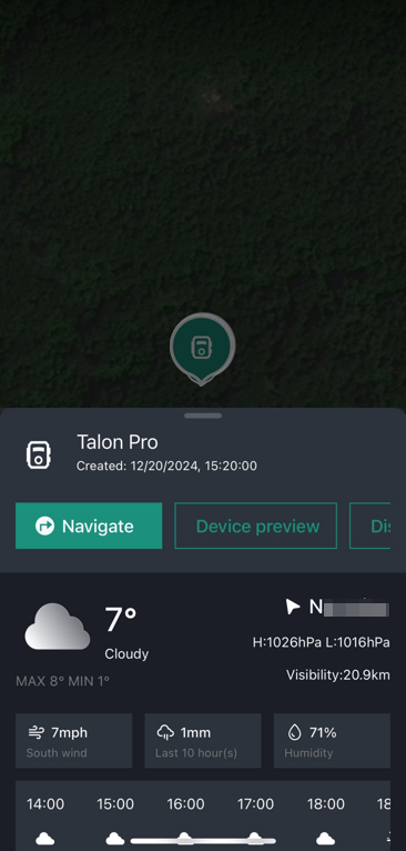 camera detailed location