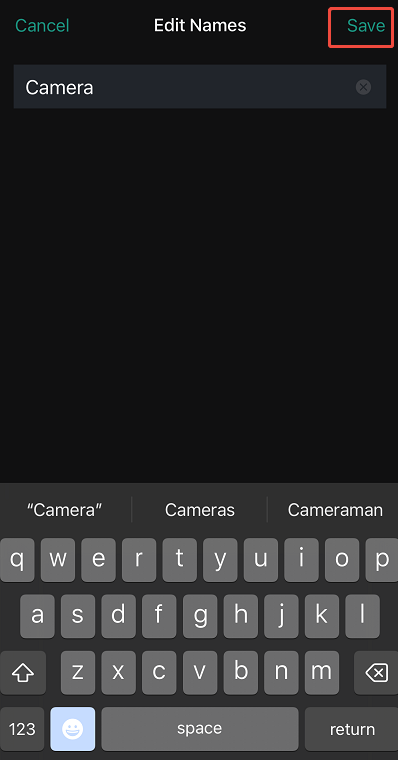 edit name