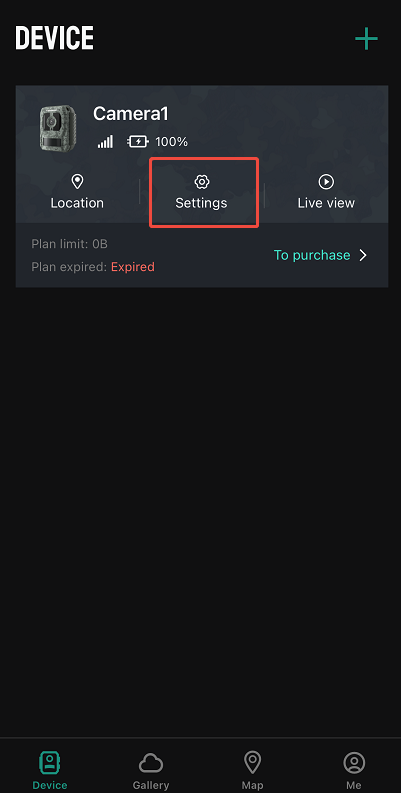 find settings