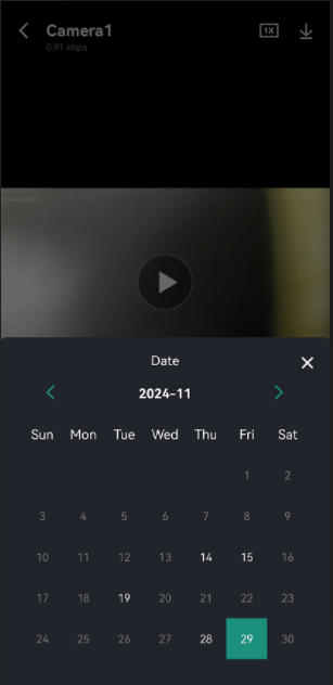 playback date