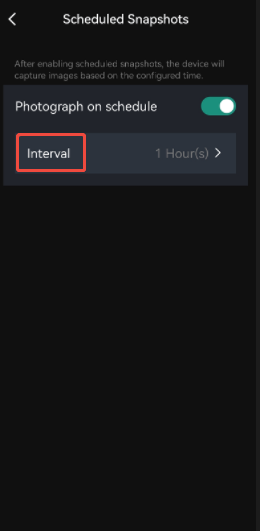 tap interval