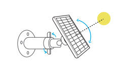 adjust solar panel angle