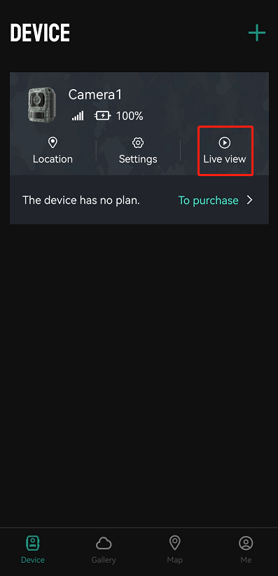 tap live view