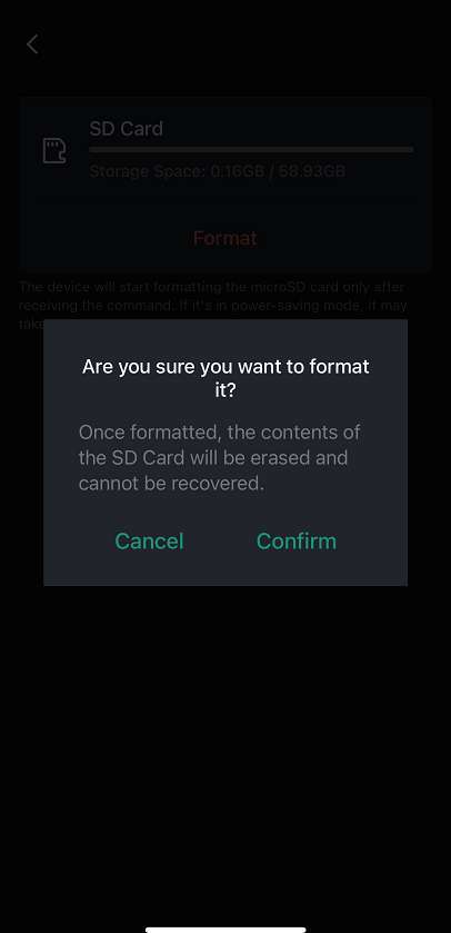 confirm format