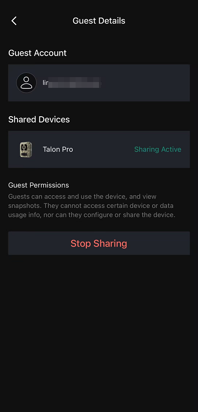 stop sharing